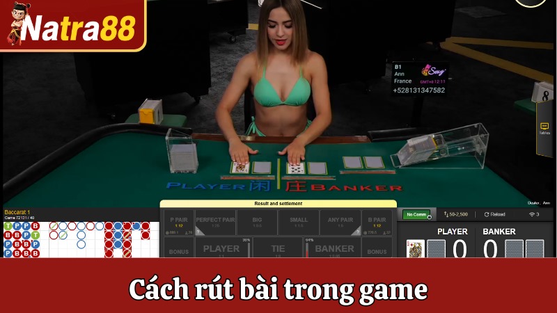 Cách rút bài trong game