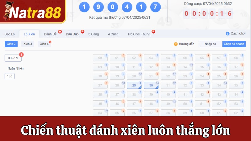 Chiến thuật đánh xiên luôn thắng lớn