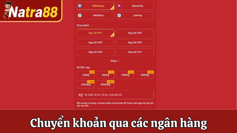 Chuyển khoản qua các ngân hàng