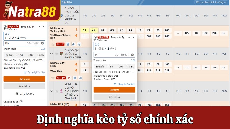 Định nghĩa kèo tỷ số chính xác bạn cần nắm