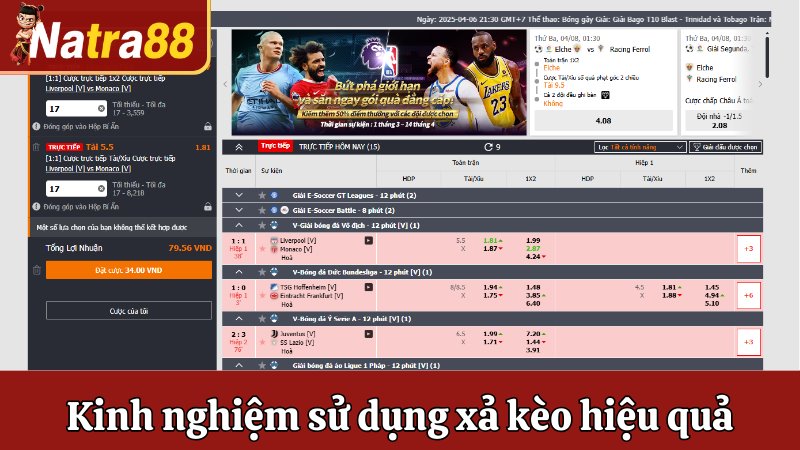 Kinh nghiệm sử dụng xả kèo hiệu quả