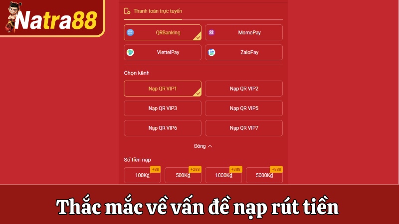 Thắc mắc phổ biến về vấn đề nạp rút tiền