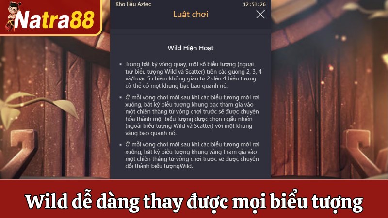 Wild có thể dễ dàng thay được mọi biểu tượng